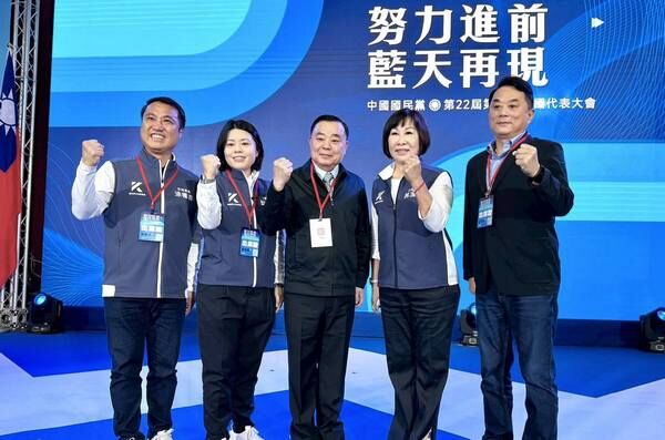 ▲國民黨桃園市黨部主委蔡忠誠接任