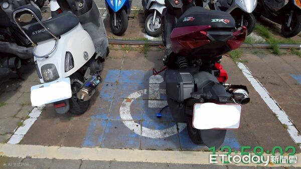 ▲身心障礙車位違規停放可處600至1,200元罰鍰。（圖／記者楊晨東翻攝）