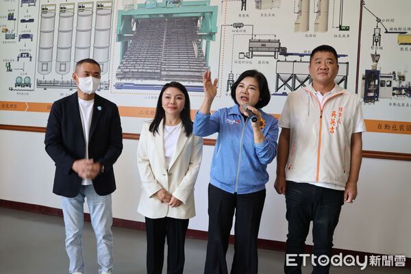 ▲雲林縣長張麗善率團現勘南亞廚餘資源化場，展現防疫決心。（圖／記者游瓊華翻攝）