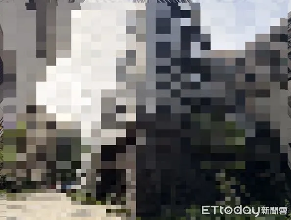 ▲冷氣工18樓墜下亡。（圖／記者游瓊華翻攝）