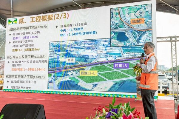 ▲國道2號大竹交流道改善工程動土