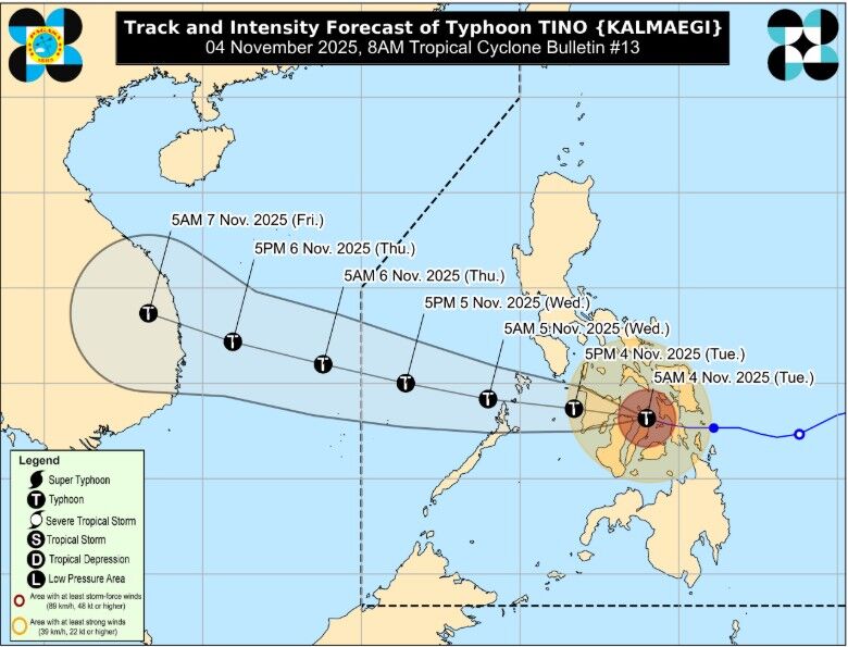 ▲▼颱風海鷗（Kalmaegi）強襲菲律賓。（圖／翻攝pagasa）