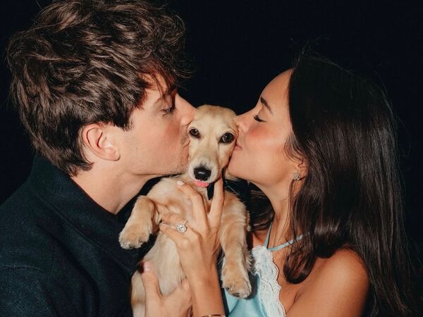 法拉利男神死會了　5克拉橢圓鑽戒套牢美嬌娘