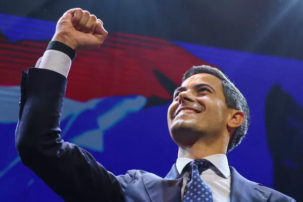 ▲▼ 荷蘭中間派民六六黨（D66）黨魁葉騰（Rob Jetten）。（圖／路透）