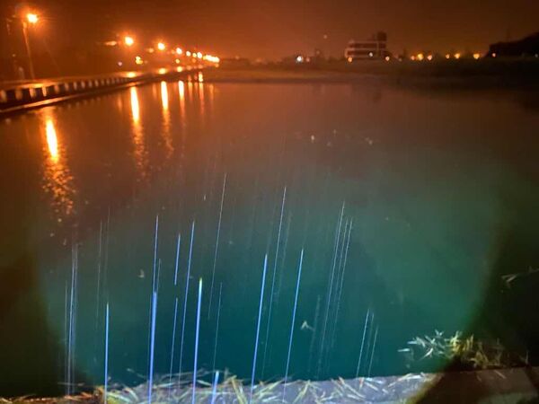 ▲▼宜蘭三星鄉一處農田被染綠色，涉案某農莊，將被罰3萬元至300萬元。（圖／宜縣環保局提供，下同）