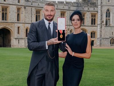 貝克漢穿老婆牌晨禮服封爵　貝嫂戴773萬「錶王」珠寶錶見證榮耀