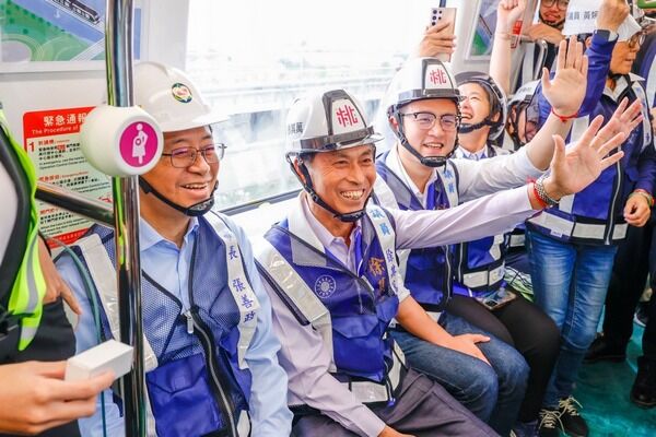 ▲桃園捷運綠線列車北段五站動態測試
