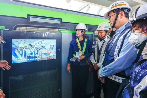 ▲桃園捷運綠線列車北段五站動態測試