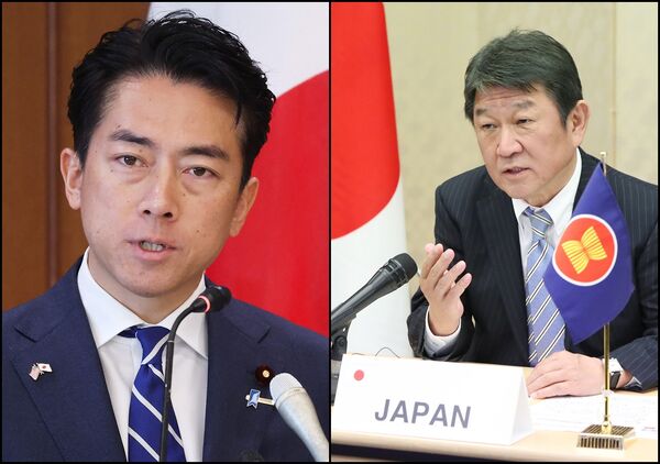 ▲▼日本防衛大臣小泉進次郎、外務大臣茂木敏充。（圖／達志影像／美聯社）