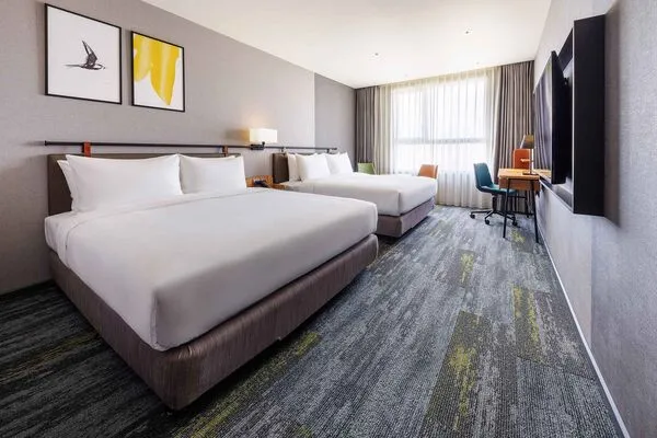 ▲▼高鐵「升等有禮」專案入住嘉義福容voco酒店，台北出發每人3,870元起。國旅,旅館,飯店,旅宿。（圖／高鐵公司提供）