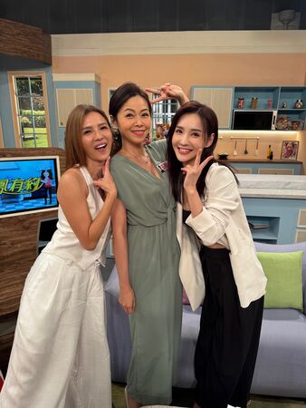 ▲胡嘉愛、徐千京、王瑋瑜登上陳美鳳主持的《美鳳有約》。（圖／民視提供）