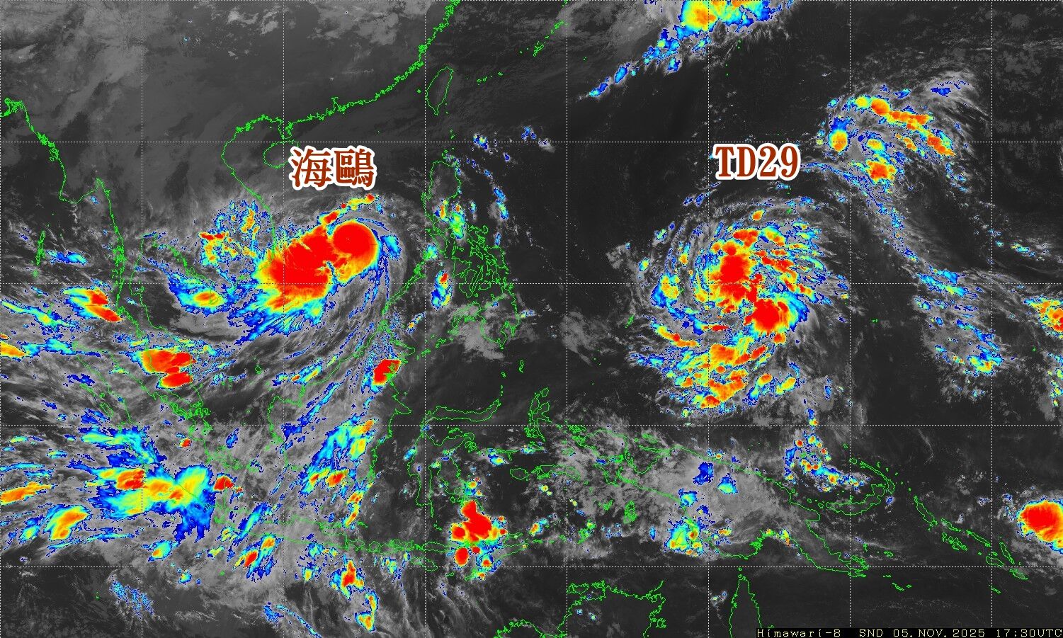 ▲▼準鳳凰颱風。（圖／翻攝JMA）