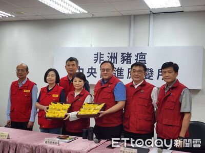 非洲豬瘟解禁倒數！中央昨送菱角盼清零　盧秀燕今回贈檸檬餅