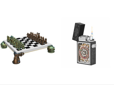 大理石棋盤組215萬! S.T.Dupont打火機還能轉輪盤超有趣