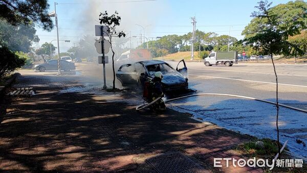 ▲▼台中火燒車             。（圖／記者鄧木卿翻攝）