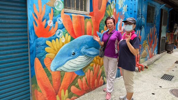 ▲新北彩繪魔法點亮社區 打造741條藝術巷弄。（圖／新北市水利局提供）