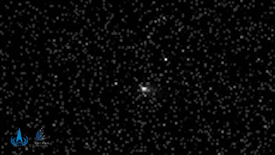 陸「天問一號」捕捉到「亞特拉斯」星際天體 連續曝光合成影像曝