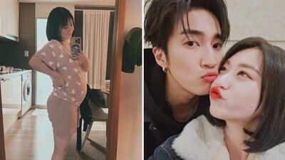 焦凡凡「好大了」首公開明顯孕肚！鏡子反射真實身材  新髮型曝光