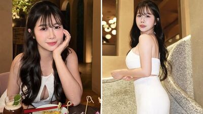 啦啦隊E級女神天母吃飯穿超辣！胸前「水滴形鏤空」被看光  下半身全透視