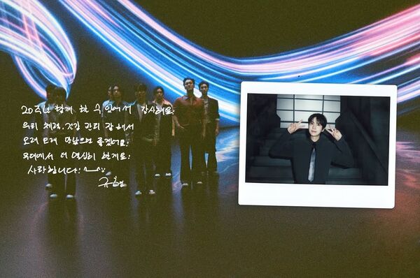 ▲Super Junior手寫信。（圖／翻攝自IG／Super Junior）