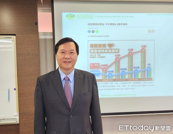 ▲藝群集團董事長王正坤醫師於長榮大學博士班授課，從品牌金字塔解析企業打造品牌的關鍵。（記者林東良翻攝，下同）