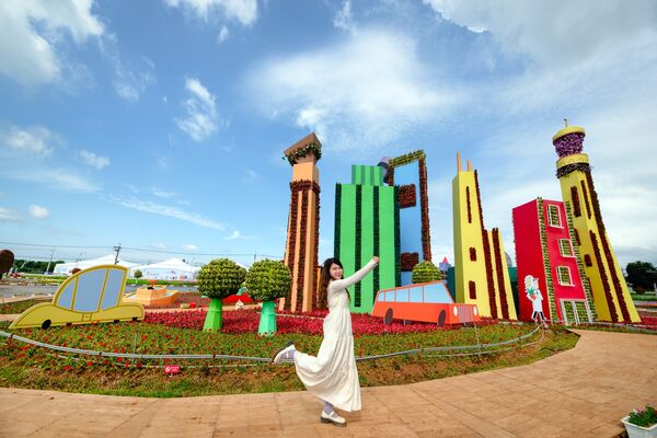 ▲「2025新社花海暨台中國際花毯節」11月8日起在新社區種苗改良繁殖場二苗圃登場。（圖／網友莫莉提供）