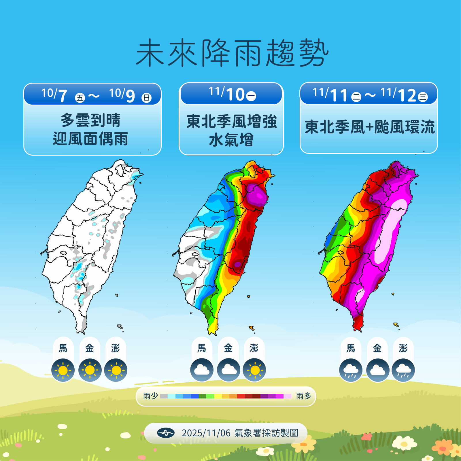 ▲▼未來一周天氣。（圖／氣象署提供）