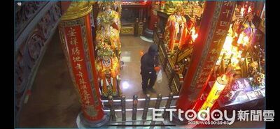 洗劫進安宮神像千萬法飾　竊賊進大殿就感應：媽祖要我回頭是岸