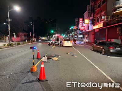 深夜檢修人孔蓋險送命!鳳山工人遭轎車撞飛 左腳慘斷緊急送醫