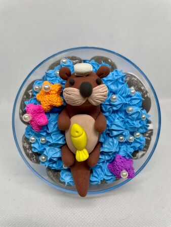  北市文化局粉專封面照變可愛水獺布偶。（翻攝臺北市政府文化局臉書）