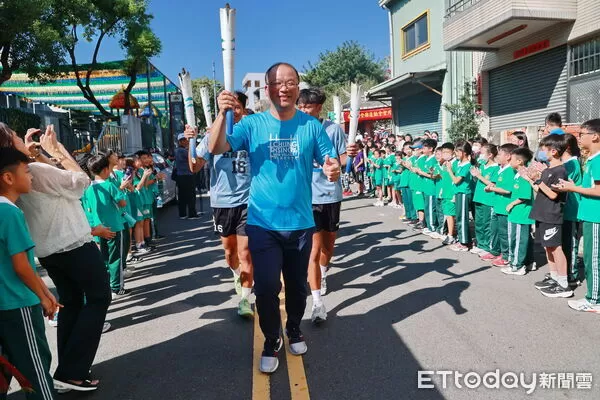 ▲南投全縣運動會點燃聖火。（圖／南投縣政府提供，下同）