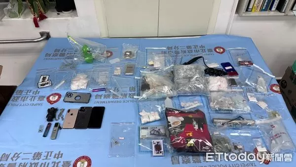 ▲▼北市警中正二分局鎖定一名毒販在雙北租下四個住所，各別成立分裝場。（圖／記者邱中岳翻攝）