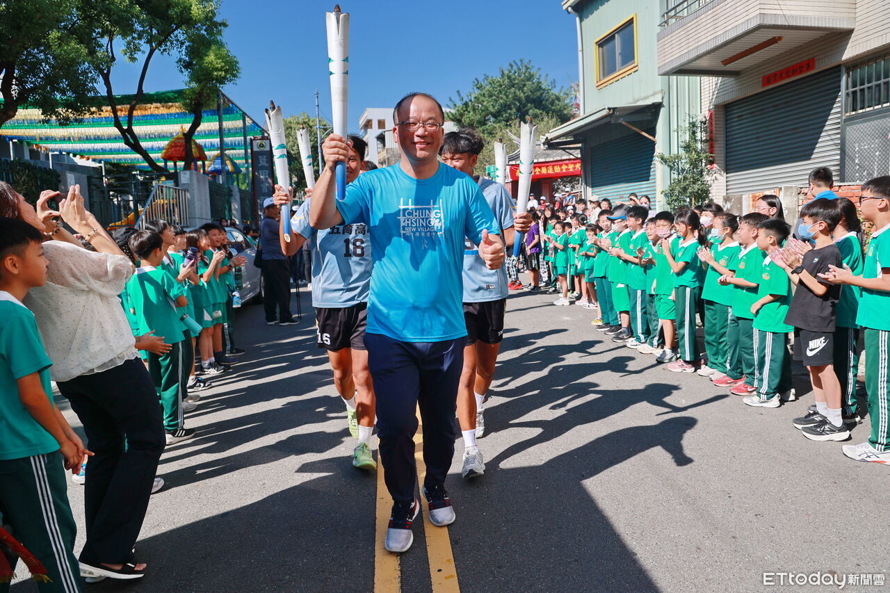 南投全縣運動會點燃聖火　即起13鄉鎮市傳遞...11月8日正式開幕