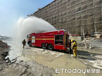 興達電廠爆炸嚇壞居民 台電「高擬真」演練天然氣外洩救災