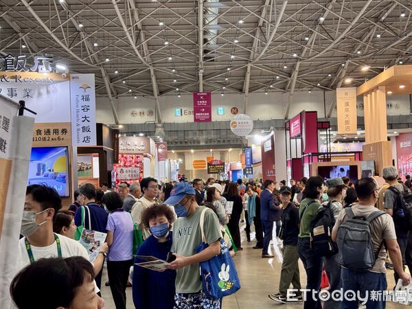 ▲2025ITF台北國際旅展今（7日）開幕第一天。（圖／記者彭懷玉攝）