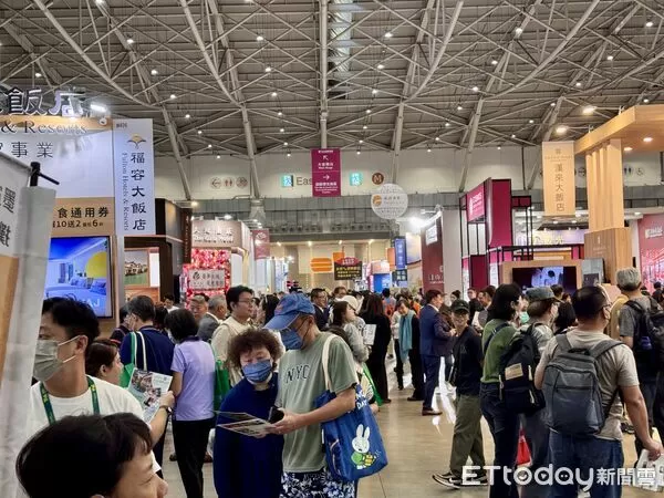 ▲2025ITF台北國際旅展今（7日）開幕第一天。（圖／記者彭懷玉攝）