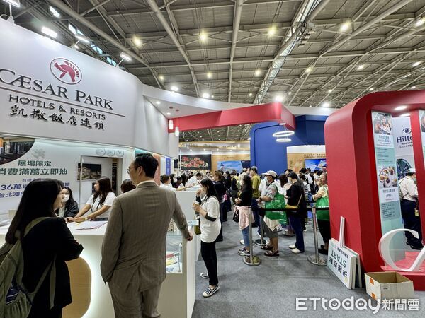 ▲2025ITF台北國際旅展今（7日）開幕第一天。（圖／記者彭懷玉攝）