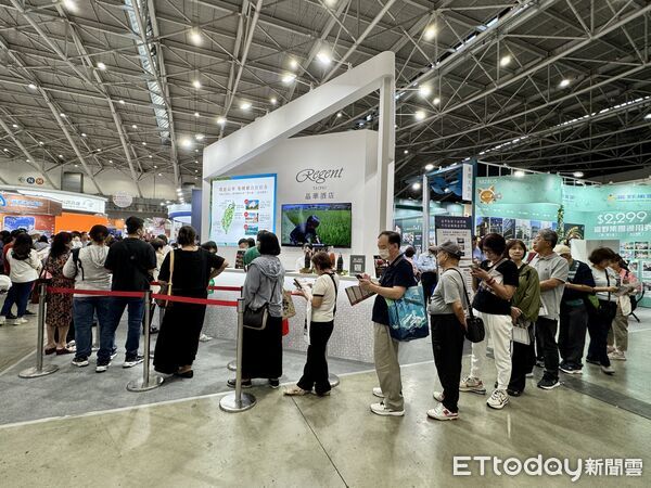 ▲2025ITF台北國際旅展今（7日）開幕第一天。（圖／記者彭懷玉攝）