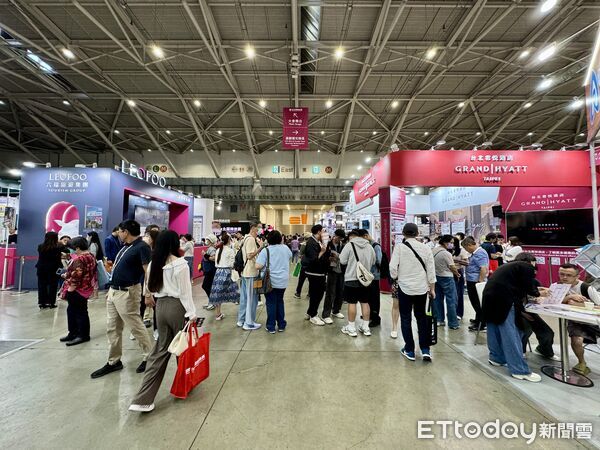 ▲2025ITF台北國際旅展今（7日）開幕第一天。（圖／記者彭懷玉攝）