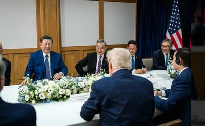 白宮釋出釜山峰會照！習近平罕見「笑瞇了眼」　陸網卻全看不到