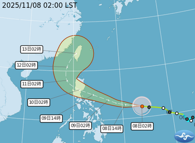 鳳凰颱風估「下周三至周四穿越台灣」　共伴效應炸出強降雨