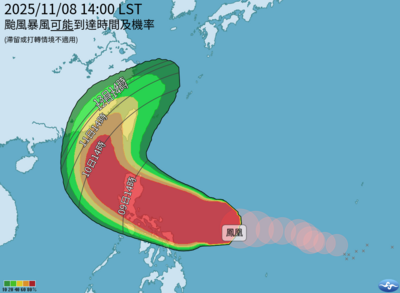 14縣市「暴風圈侵襲機率」破5成！鳳凰颱風最新路徑曝
