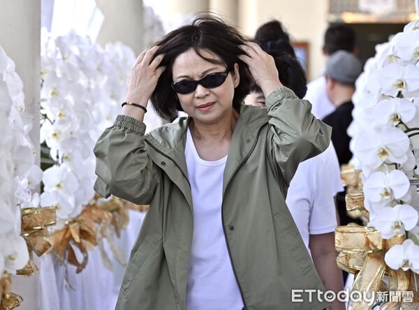 ▲▼ 顏正國告別式，楊貴媚。（圖／記者李毓康攝）