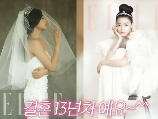 ▲全智賢羞認對老公一見鍾情。（圖／翻攝自YT／공부왕찐천재 홍진경）