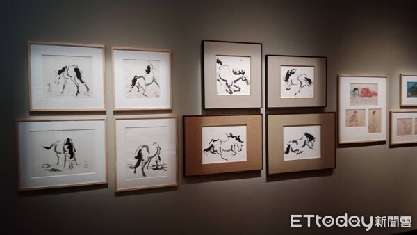 ▲高一峰的馬畫以「筆簡意賅，姿態生動」草稱。（圖／記者許宥孺翻攝）