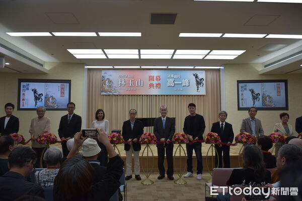 ▲創價美術館今日舉辦開幕剪綵儀式，雙展將一路展出至明年3月6日。（圖／記者許宥孺翻攝）