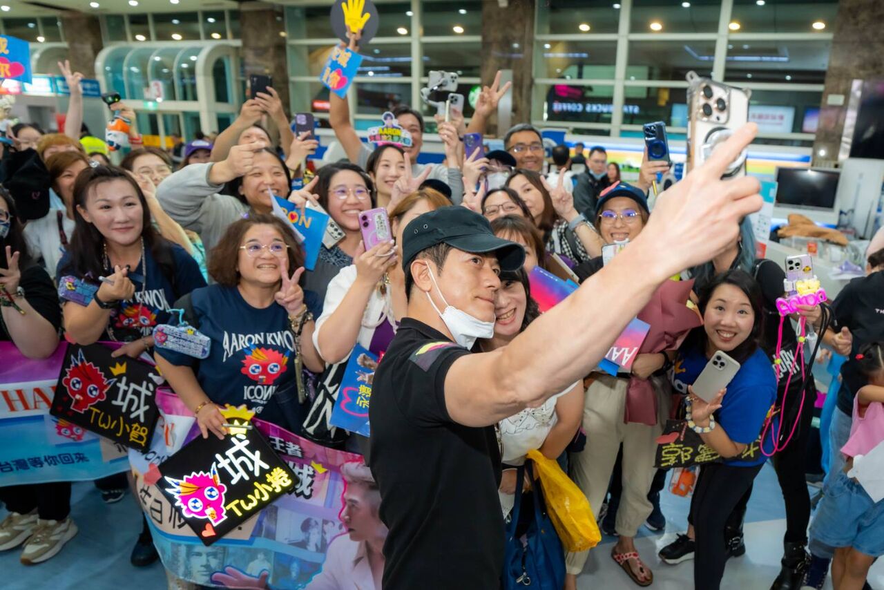 ▲▼郭富城昨抵達小港機場。（圖／iMe TW提供）