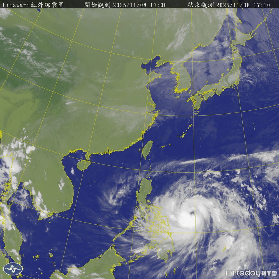 鳳凰颱風開眼了　粉專：體積龐大「面積有好幾個台灣大」