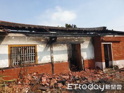 台南鹽水坔頭港空屋起火! 25平方公尺燃燒幸無人傷亡