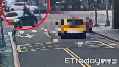 鳳凰還沒來...北市東區大樓玻璃整片掉落　險砸路過賓士